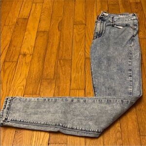 Bullhead acid wash high rise skinniest jeans